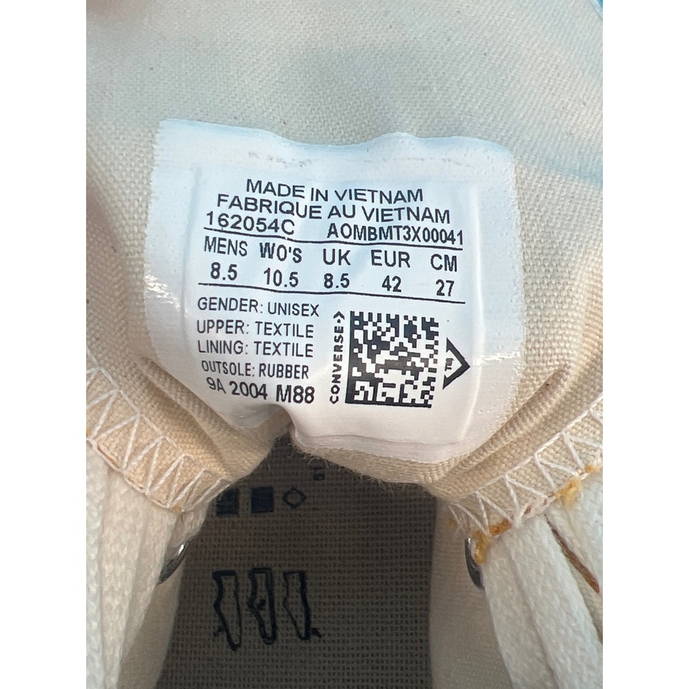 Converse First String Chuck Taylor All Star 1970 Yellow Men Unisex Shoes 162054C - Picture 7 of 9
